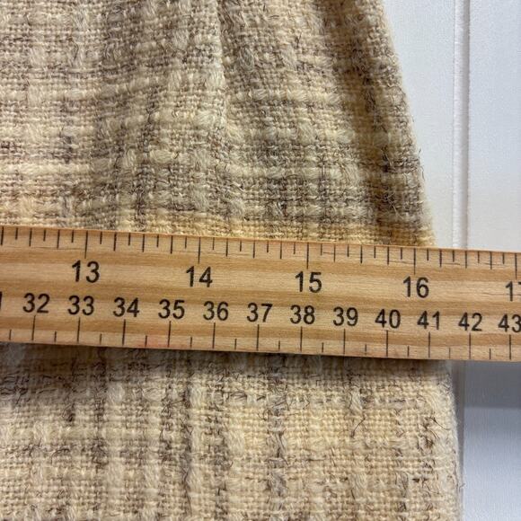 Vintage Unbranded Womens Academia Plaid Wool Straight Skirt Size M Preppy Office - Picture 4 of 8